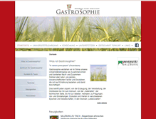 Tablet Screenshot of gastrosophie.at